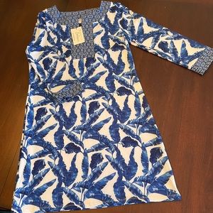 ‼️NWT‼️ Cabana Life Blue Palms Tunic Dress🥰